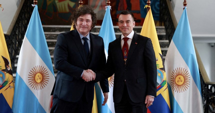 milei-se-reunio-con-su-aliado-noboa-en-ecuador:-firma-de-acuerdos-y-sintonia-ideologica