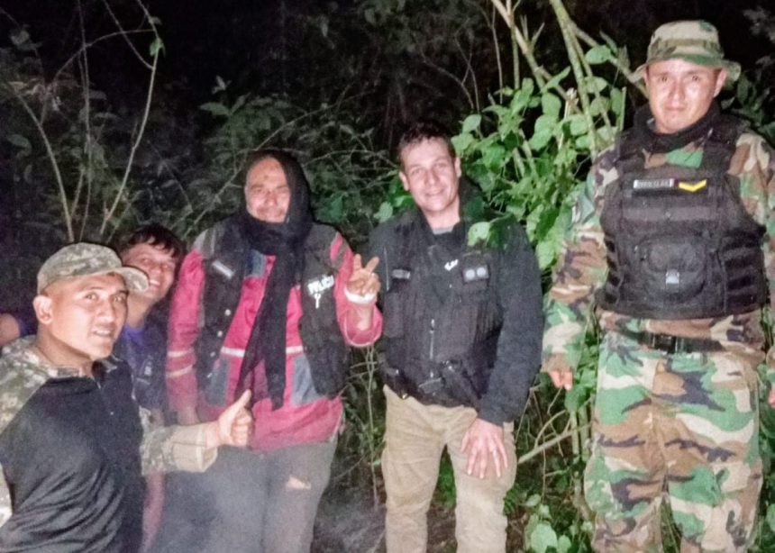 mira-el-video:-asi-fue-el-rescate-del-hombre-que-estuvo-varios-dias-perdido-en-el-monte-de-colonia-delicia