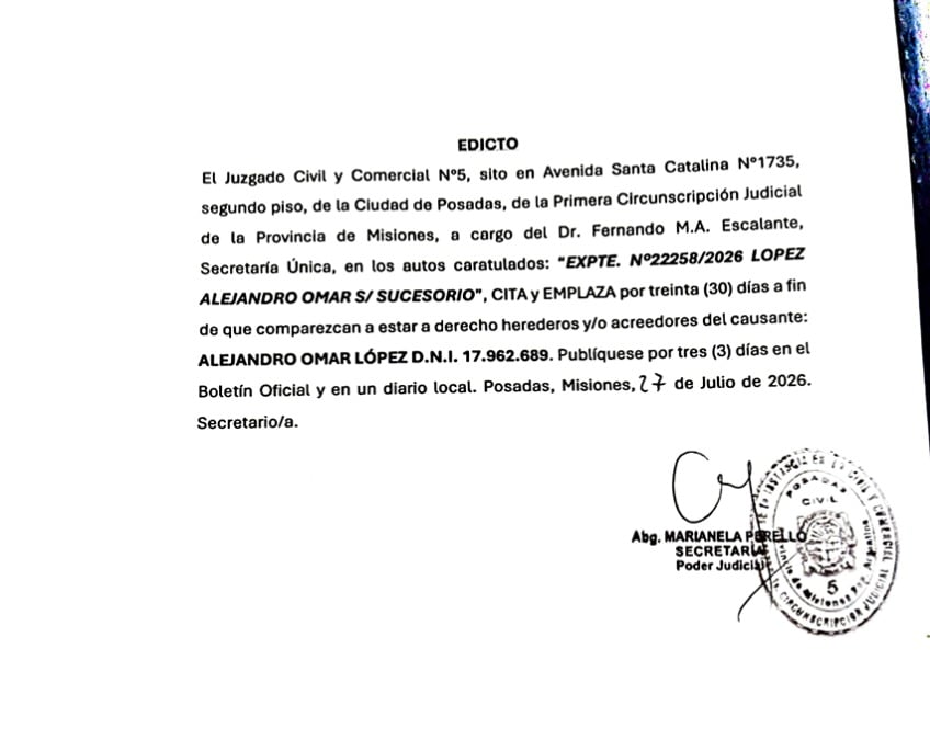 el-juzgado-civil-y-comercial-n°5-cita-y-emplaza-a-herederos-y/o-acreedores-del-causante:-alejandro-omar-lopez