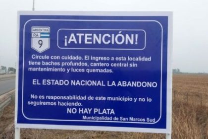 “no-vinieron-a-arreglar-la-ruta,-pero-si-a-sacar-el-cartel”:-la-intendenta-de-san-marcos-sud-cuestiono-el-abandono-del-gobierno-nacional