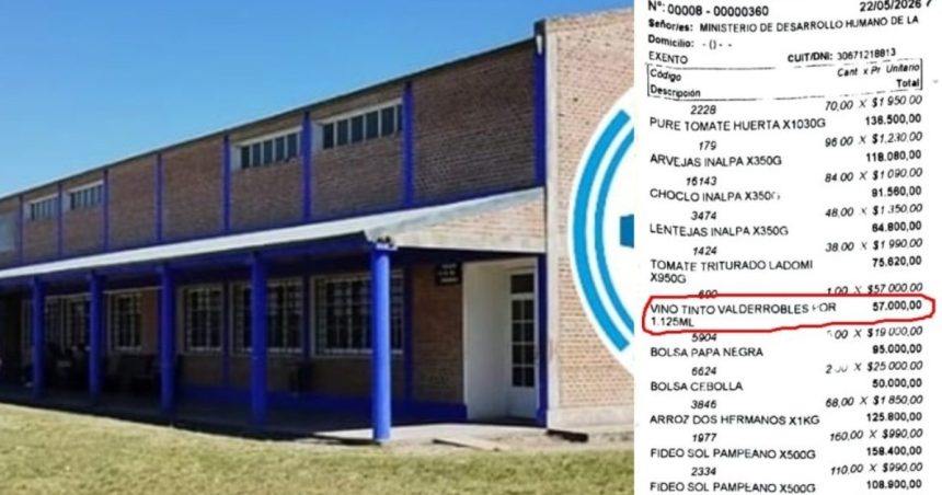 polemica-en-entre-rios:-detectaron-una-botella-de-vino-de-57-mil-pesos-en-la-rendicion-de-compras-de-un-comedor-escolar