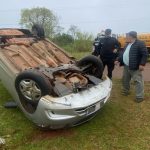 la-diputada-rita-flores-despisto,-volco-con-su-auto-en-gobernador-lopez-y-resulto-ilesa