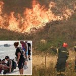 grecia:-evacuan-a-turistas-en-barco-por-los-incendios