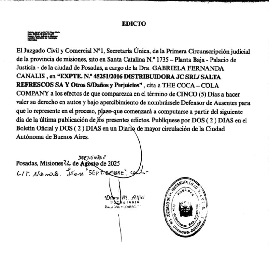 el-juzgado-civil-y-comercial-n°1-cita-a-the-coca-cola-company