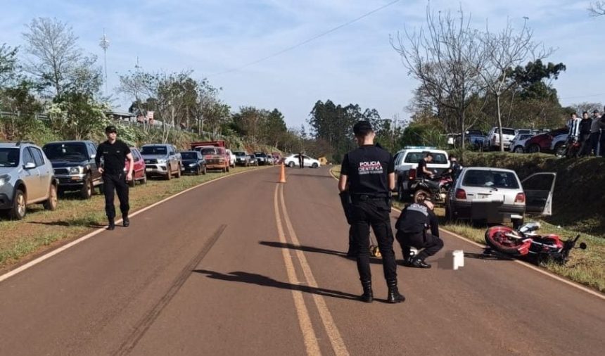 un-motociclista-permanece-en-terapia-intensiva-tras-chocar-contra-un-auto-en-san-vicente