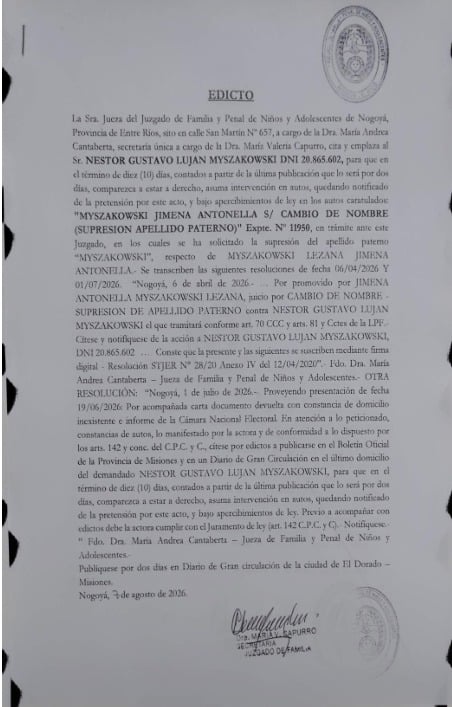 la-jueza-del-juzgado-de-familia-y-penal-de-ninos-y-adolescentes-de-nogoya-cita-y-emplaza-a-nestor-gustavo-lujan-myszakowski