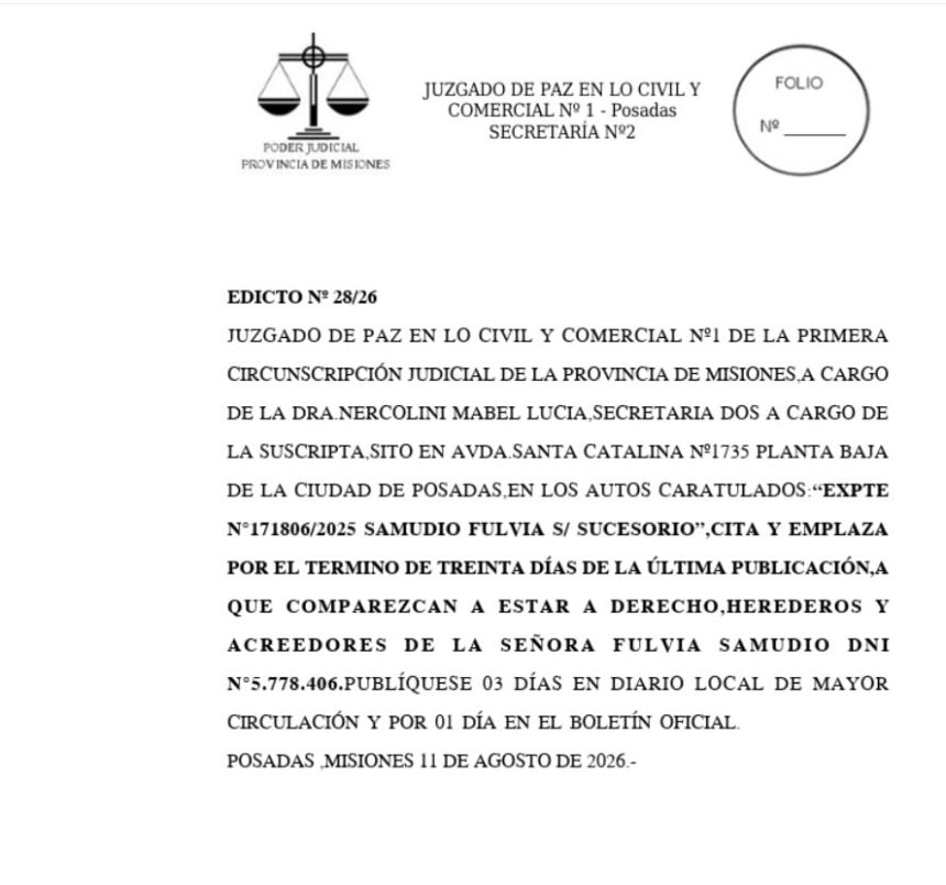 juzgado-de-paz-en-lo-civil-y-comercial-no1,-cita-y-emplaza-a-estar-a-derecho,herederos-y-acreedores-de-la-senora-fulvia-samudio
