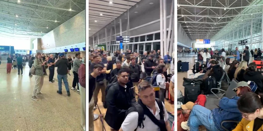 pesadilla-en-natal:-mas-de-400-pasajeros-de-un-vuelo-que-partio-de-buenos-aires-quedaron-varados-en-brasil-tras-un-aterrizaje-de-emergencia