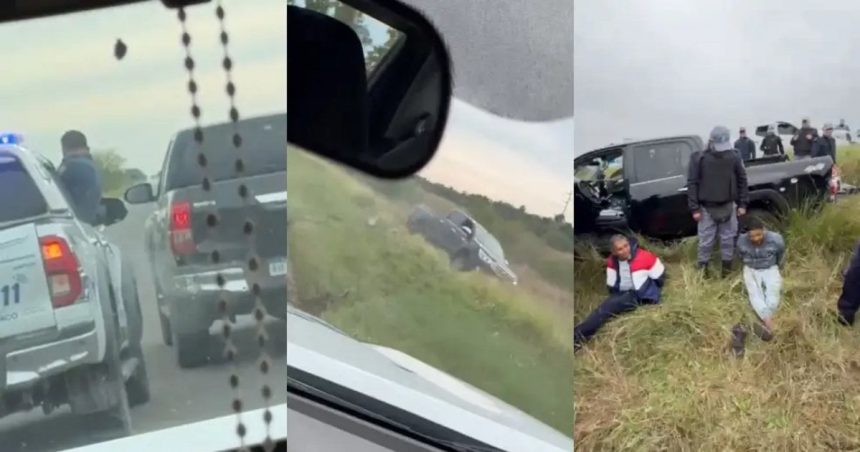 persecucion-de-pelicula-en-chaco:-la-policia-secuestro-dos-camionetas-robadas-tras-un-operativo-cerrojo