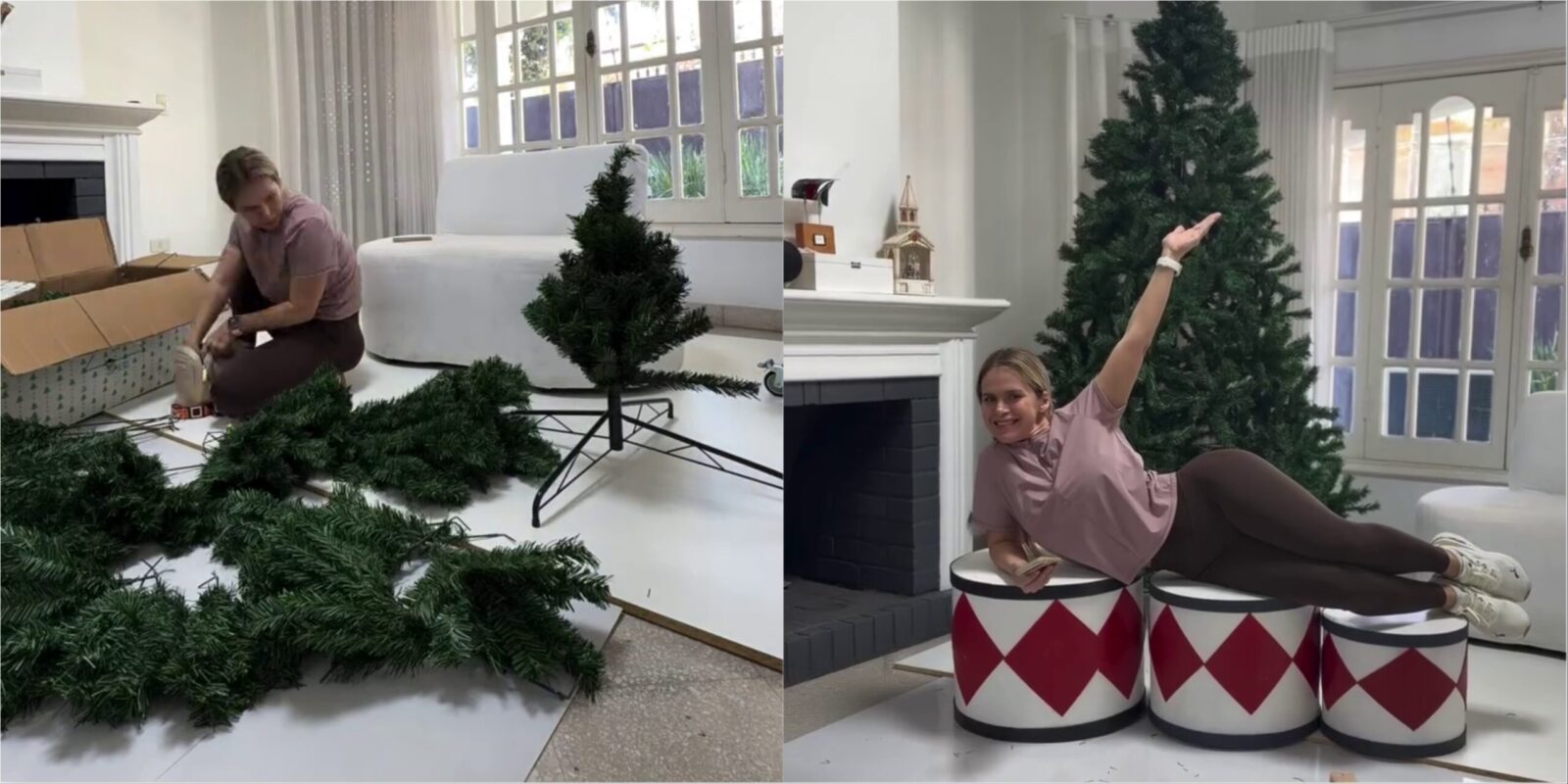 (video)-¿apurada?-gabi-wolscham-ya-armo-su-arbolito-de-navidad-en-septiembre