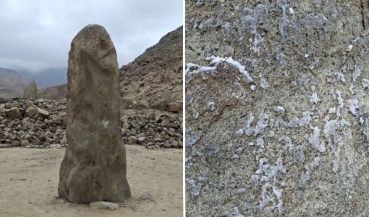 el-dano-podria-ser-irreversible:-arruinan-con-cera-caliente-monumentos-del-preceramico-por-falsos-rituales-de-amor
