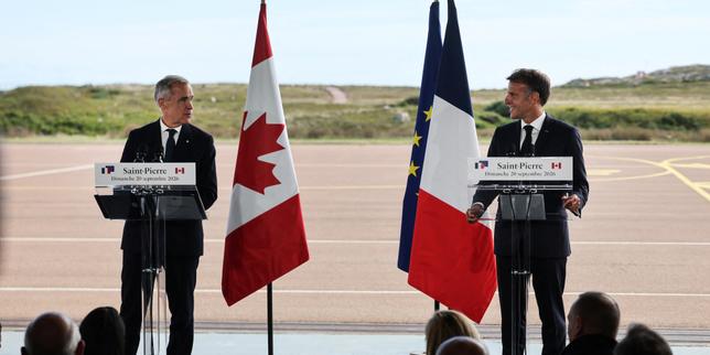 a-saint-pierre-et-miquelon,-la-france-et-le-canada-affichent-leur-rapprochement-face-a-donald-trump