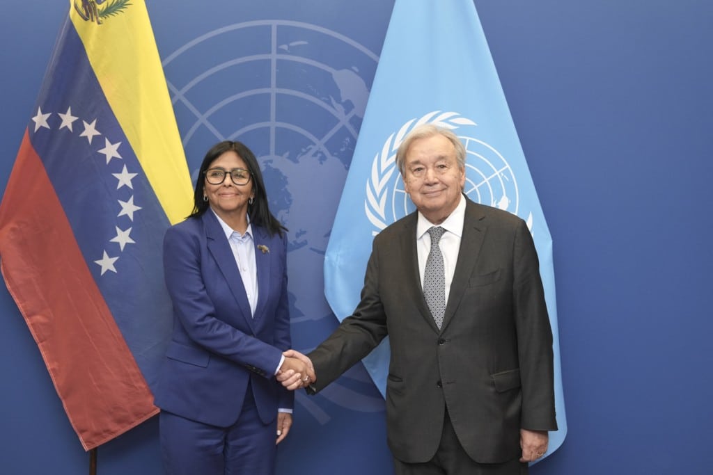 guterres-recibe-a-delcy-rodriguez-antes-de-intervenir-en-la-onu