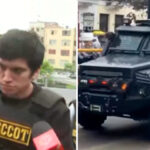 “jhonsson-pulpo”-llega-a-la-sede-policial-grecco-a-bordo-de-“la-bestia”,-vehiculo-del-suat,-en-cercado-de-lima