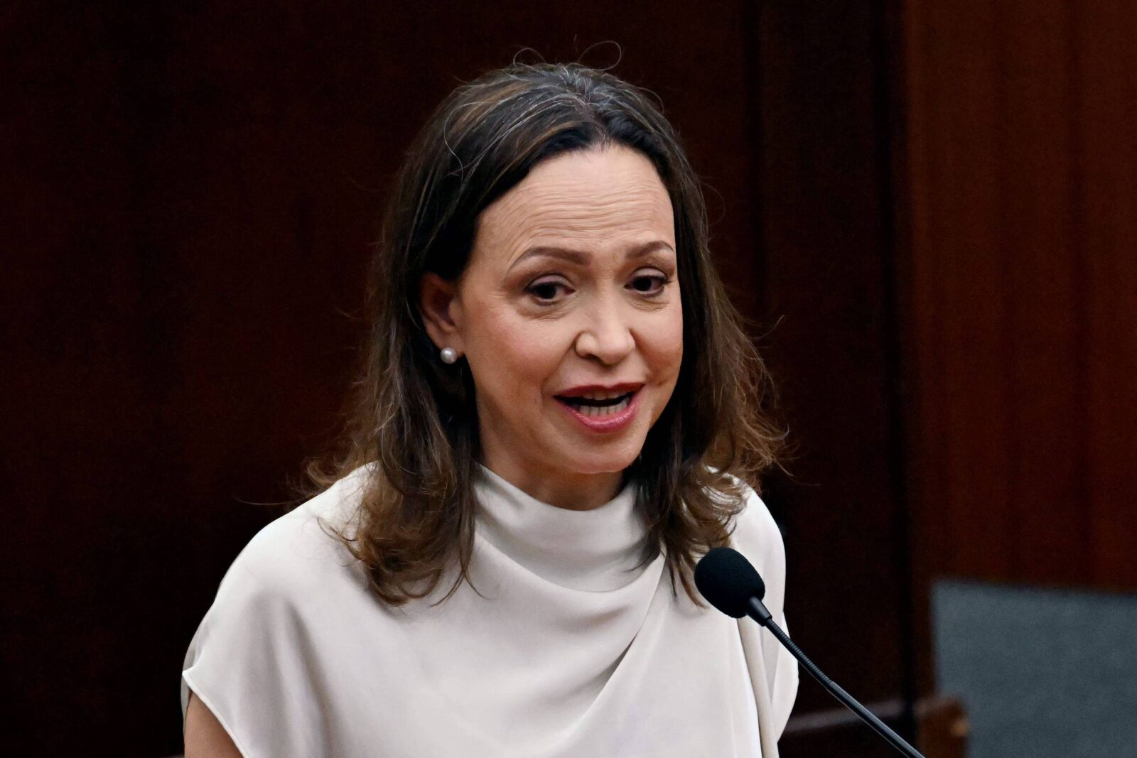 maria-corina-tenta-voltar-a-venezuela-enquanto-delcy-se-reune-com-trump,-mas-e-barrada,-diz-assessor