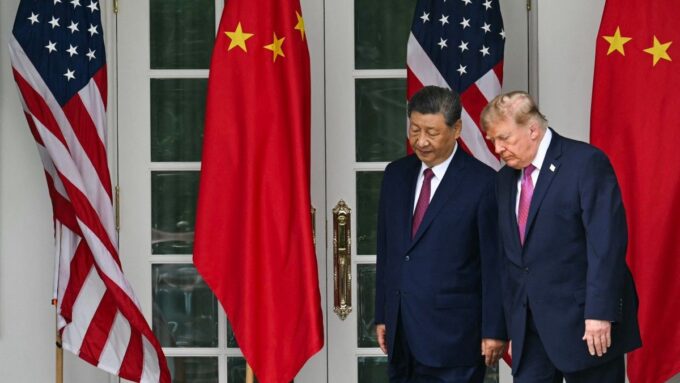 “debemos-coexistir-en-paz”:-xi-jinping-cierra-fastuosa-visita-a-trump-con-nuevo-pedido-para-evitar-confrontacion