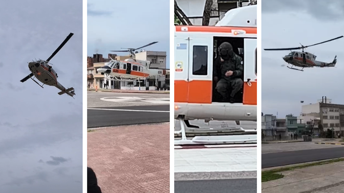 videos:-las-maniobras-y-los-aterrizajes-de-helicopteros-de-la-fuerza-aerea-frente-al-hospital-militar