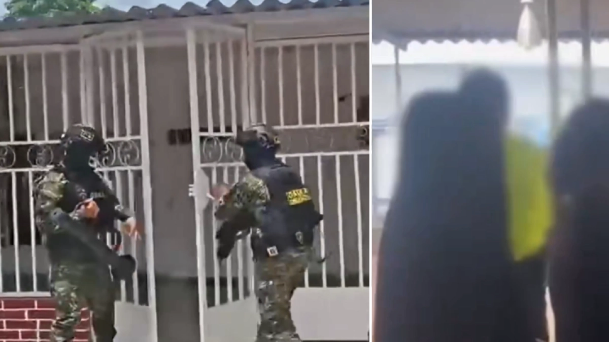 video-muestra-el-momento-exacto-de-la-captura-de-la-esposa-e-hija-de-alias-‘fito’-por-lavado-de-activos-y-vinculadas-a-‘los-choneros’-en-santander