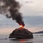 pedra-da-feiticeira-e-incendiada-em-sao-vicente,-no-litoral-paulista;-prefeitura-apura-as-causas