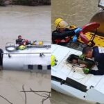 condutor-e-resgatado-de-cabine-submersa-apos-caminhao-cair-em-rio-em-sc