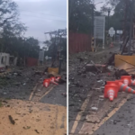 videos-muestran-destruccion-del-peaje-de-el-bordo-tras-carro-bomba-en-cauca:-identifican-a-una-mujer-herida