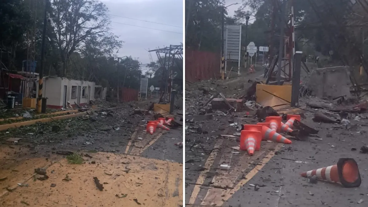 videos-muestran-destruccion-del-peaje-de-el-bordo-tras-carro-bomba-en-cauca:-identifican-a-una-mujer-herida