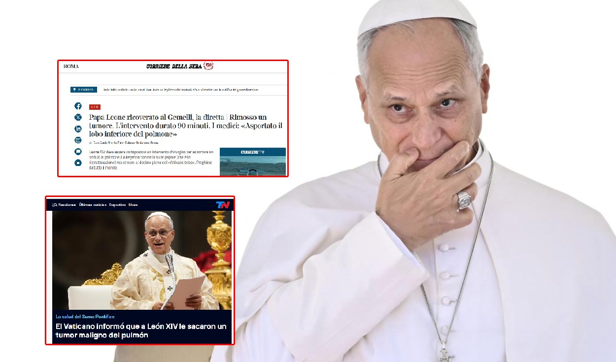 papa-leon-xiv:-asi-reacciono-la-prensa-internacional-tras-ser-operado-por-un-tumor-cancerigeno