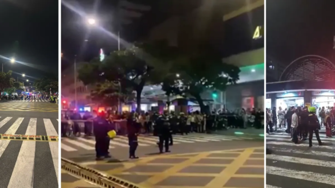 balacera-en-medellin-deja-un-muerto-y-tres-heridos,-entre-ellos-un-policia:-uniformado-habria-respondido-con-su-arma-de-dotacion