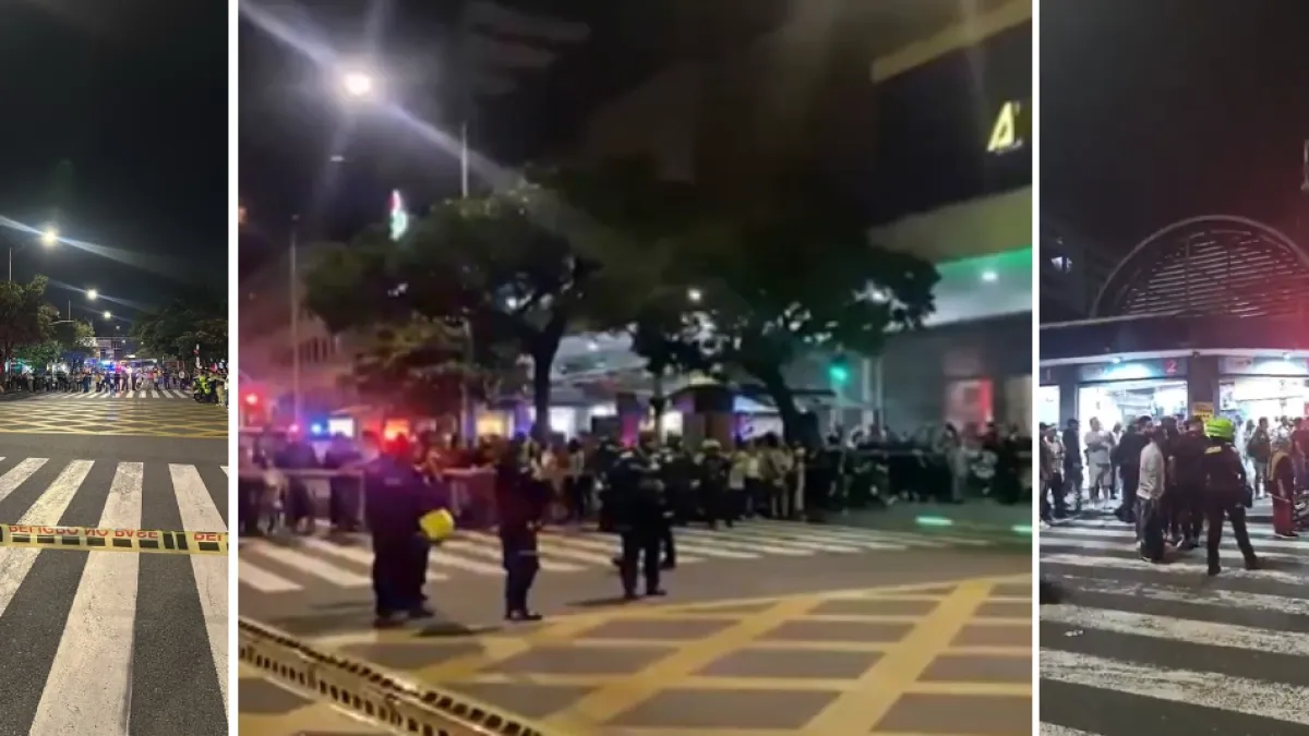 balacera-en-medellin-deja-un-muerto-y-tres-heridos,-entre-ellos-un-policia:-uniformado-habria-respondido-con-su-arma-de-dotacion