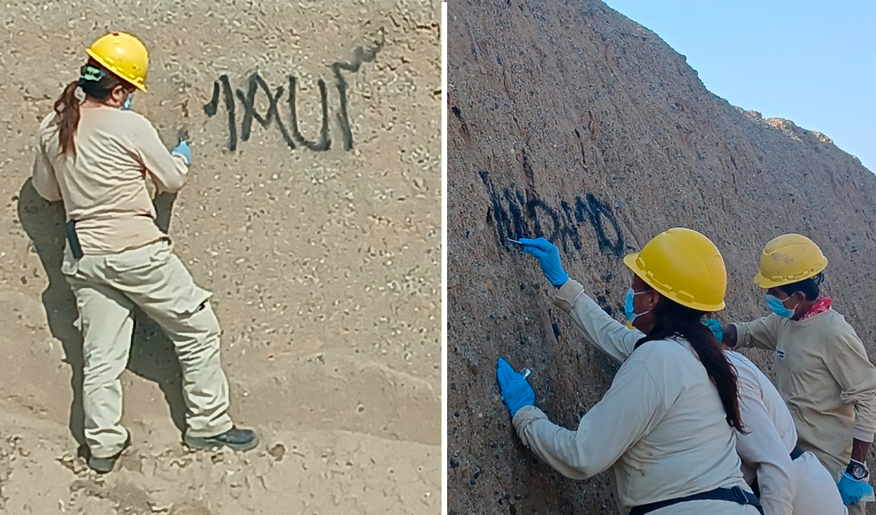 chan-chan:-retiran-pintas-con-aerosol-del-palacio-rivero-y-descartan-danos-en-estructuras-originales