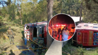 nuevos-detalles-del-grave-accidente-provocado-por-disparos-contra-un-bus-en-la-via-panamericana;-hay-4-muertos-y-56-heridos:-‘piratas-terrestres’