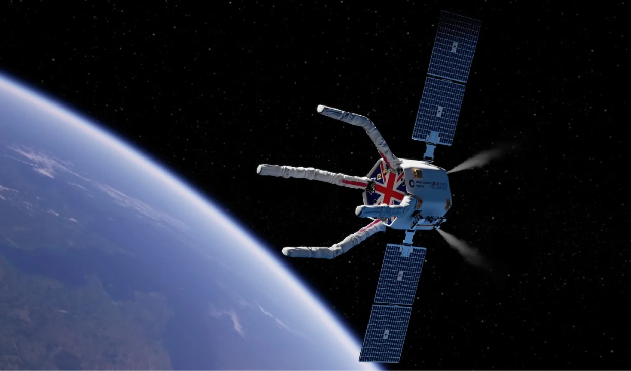 el-reino-unido-pondra-en-marcha-la-primera-garra-robotica-del-mundo-para-recolectar-la-basura-espacial-que-rodea-a-la-tierra