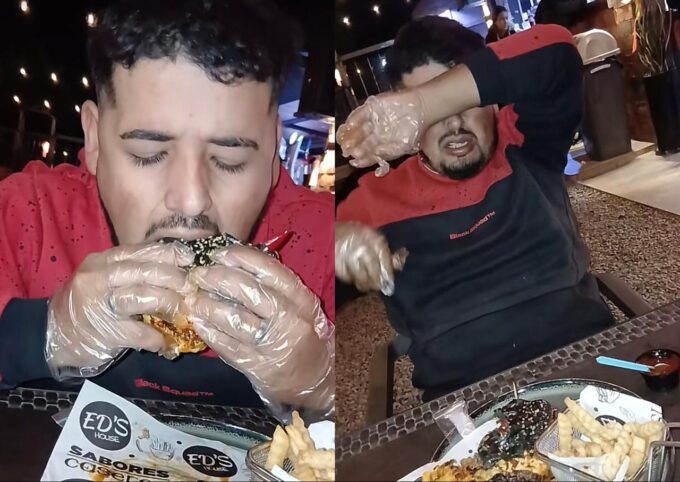 reto de hamburguesa picante opa vai