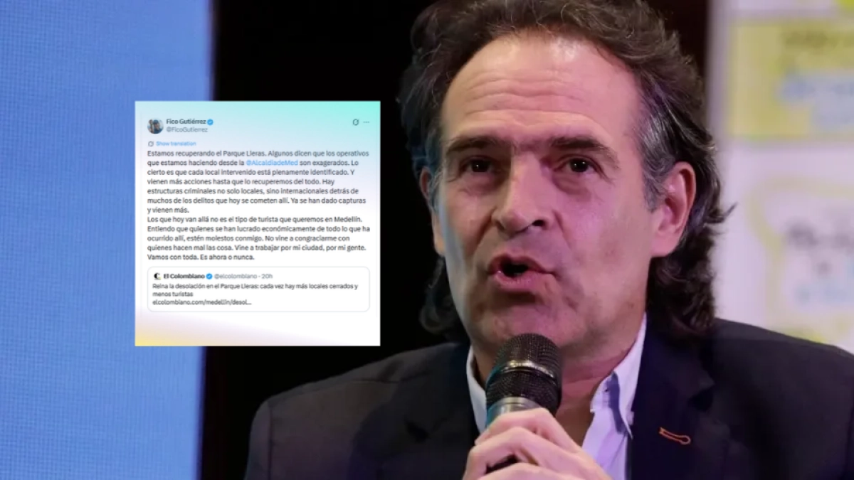 ‘no-vine-a-congraciarme-con-quienes-hacen-mal-las-cosas’:-alcalde-federico-gutierrez-defiende-intervencion-en-el-parque-lleras
