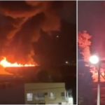 accidente-de-transito-en-el-puente-helicoidal-de-calarca,-quindio,-termino-con-un-vehiculo-de-carga-volcado-e-incendiado