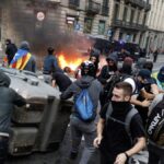 la-violencia-de-las-calles-francesas-llego-a-espana:-saqueos-a-comercios,-ataques-a-la-policia-y-128-detenidos-en-barcelona