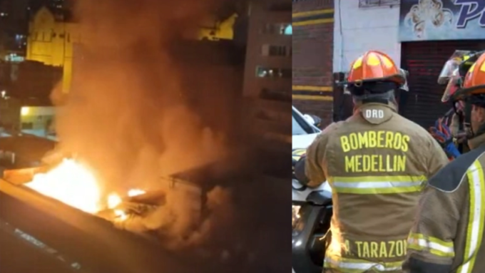 incendio-en-medellin-dejo-al-menos-tres-locales-afectados:-el-alcalde-de-la-ciudad,-federico-gutierrez,-confirmo-que-la-emergencia-fue-controlada