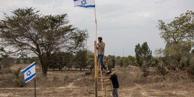 « gaza-est-a-nous ! » :-alors-qu’israel-vote,-des-colons-ont-installe-un-campement-a-la-frontiere-de-l’enclave-palestinienne