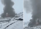 hotel-e-destruido-em-incendio-no-everest,-e-turistas-ficam-isolados-na-neve